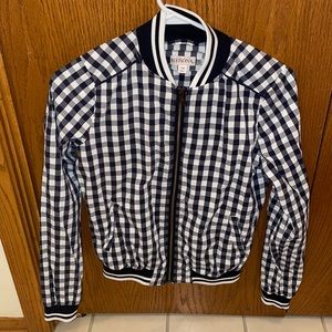 Merona XS gingham jacket so many lovely details.